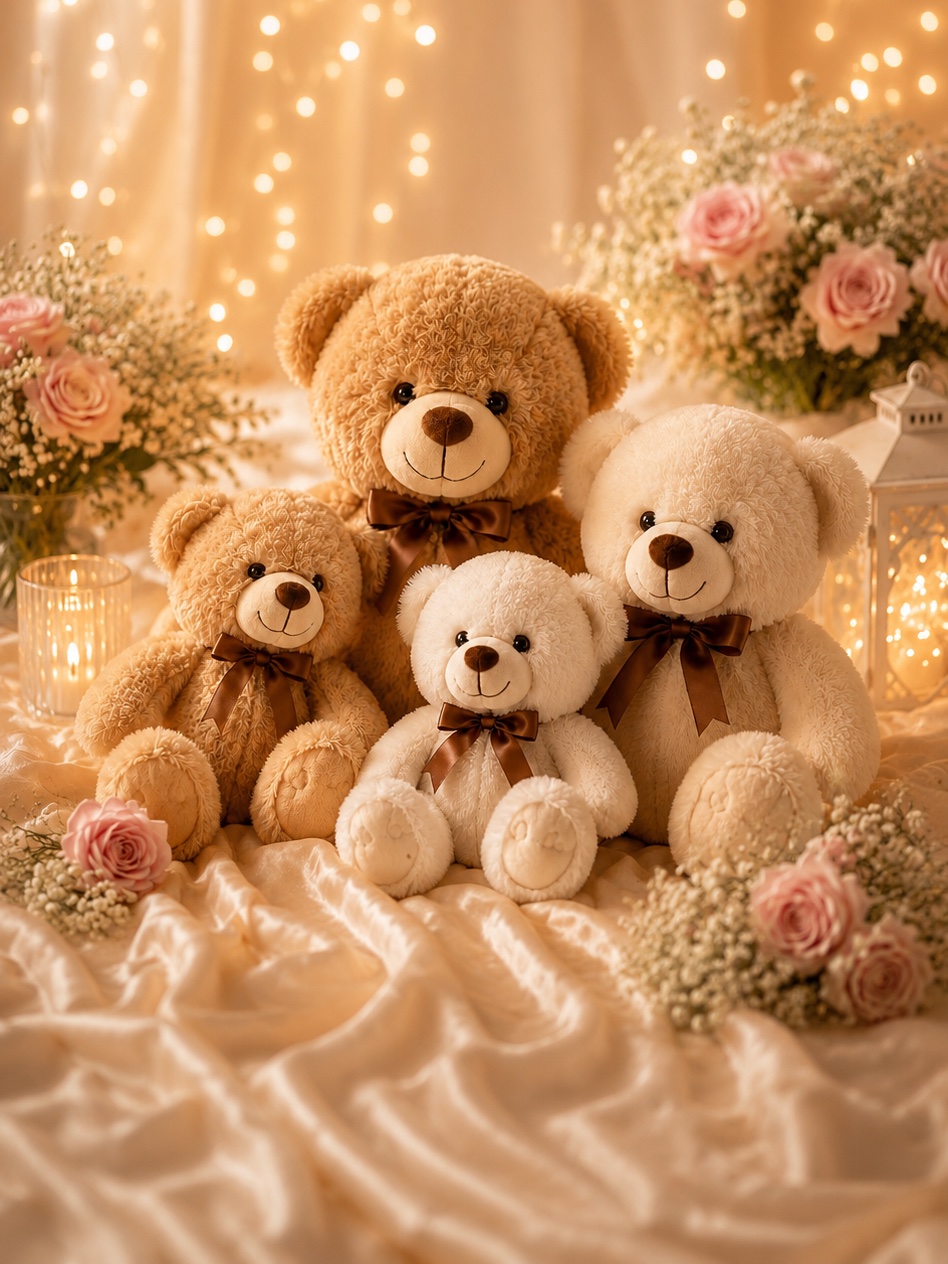 Soft teddy bears and stuff toys