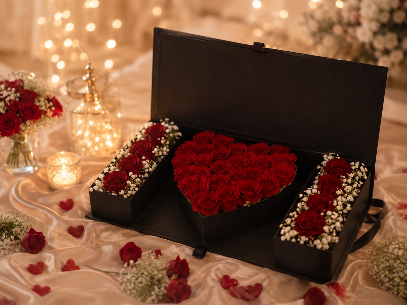 Romantic love roses bouquet